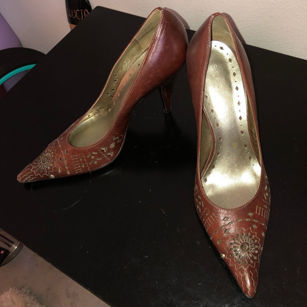 BCBGirls brown leather shoes